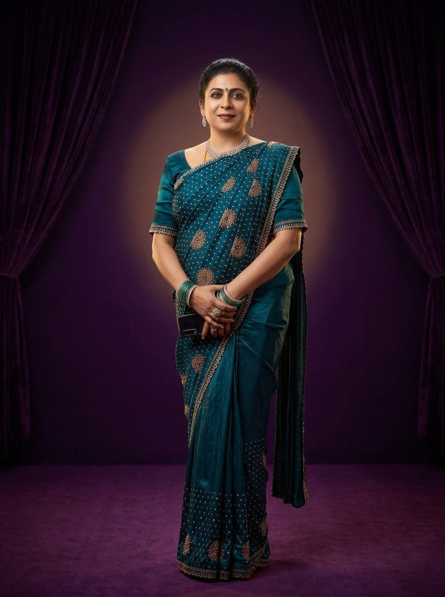 Portrait of Mrs. Asha Rajini, Founder of Sthree Creators